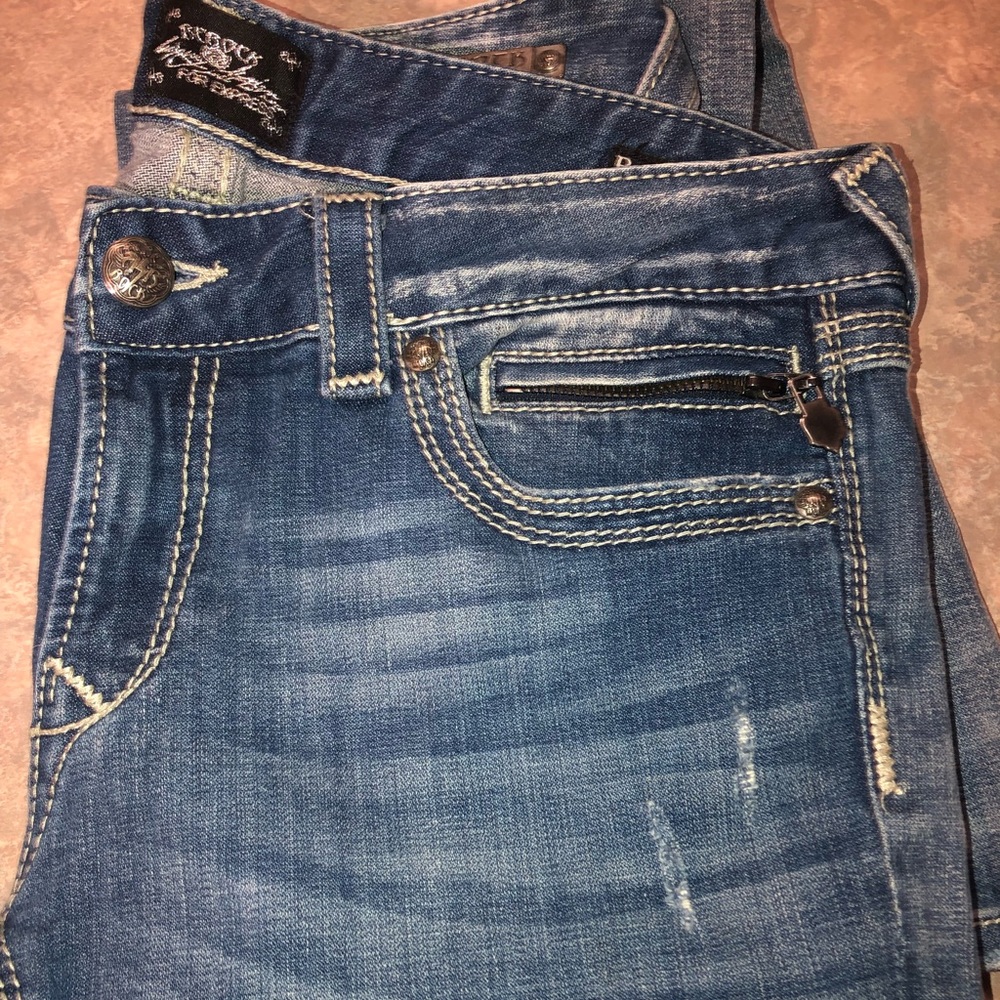 ReRock EXPRESS barely boot destroyed jeans